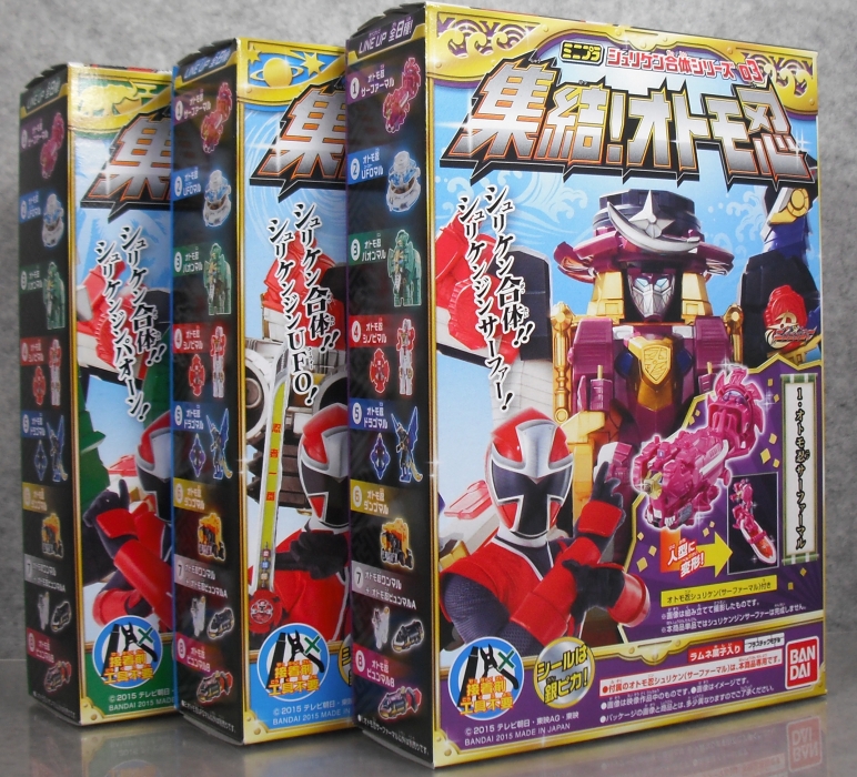 ミニプラ 「シュリケン合体シリーズ03 集結!オトモ忍」 レビュー