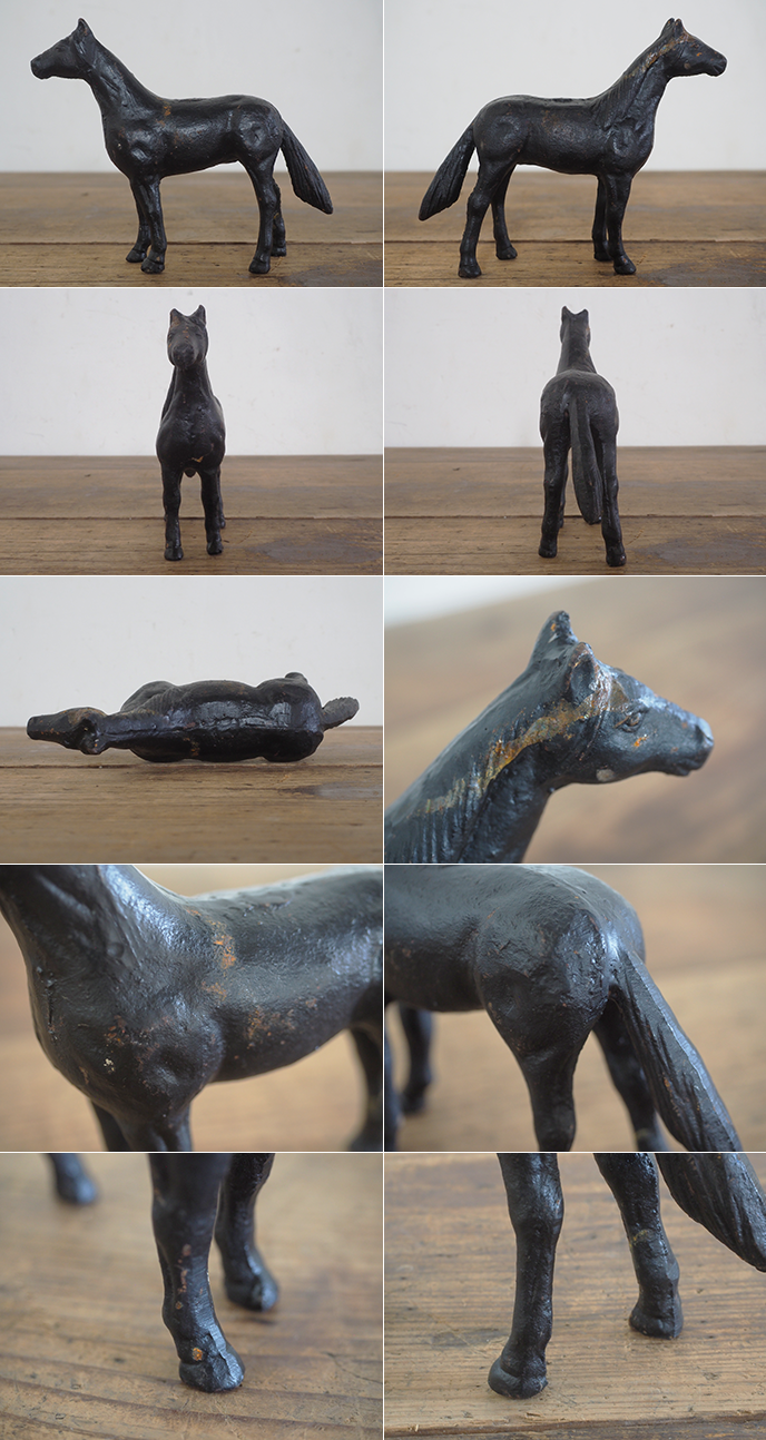 E09426 フランス アンティーク 鉄の馬 オブジェ | MANSIKKA