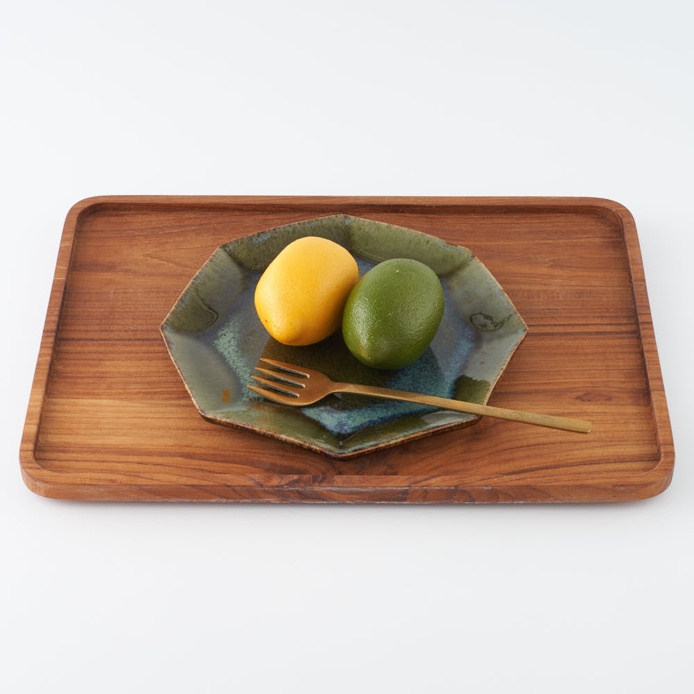 作家 村澤享 青銅釉八角皿 ¥2,530 大人の焼き物