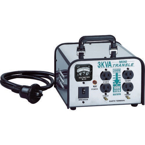 HATAYA ハタヤ3KVA 降圧型変圧器ミニトランスル 200V==>100V Amazon | ハタヤ (HATAYA) ミニトランスル 降圧型 単相200V→100・115V