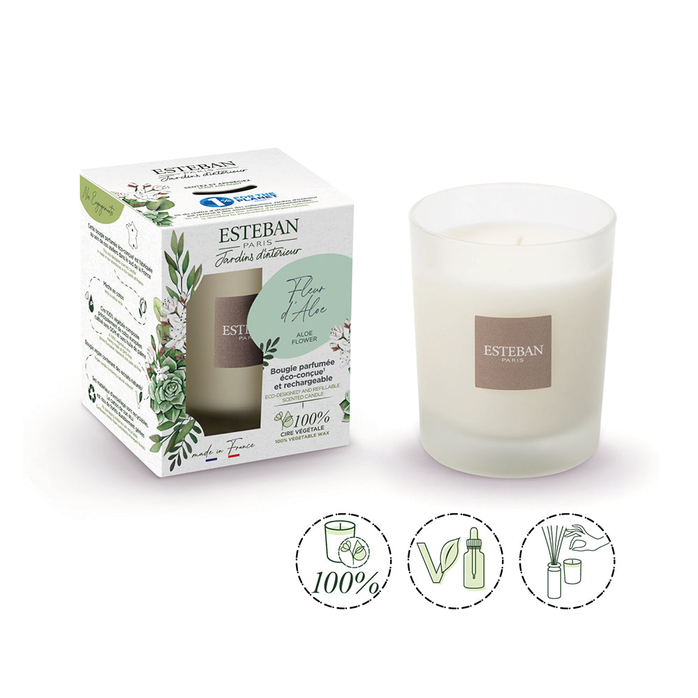 インテリアガーデンナチュール アロエフラワー キャンドル – ESTEBAN