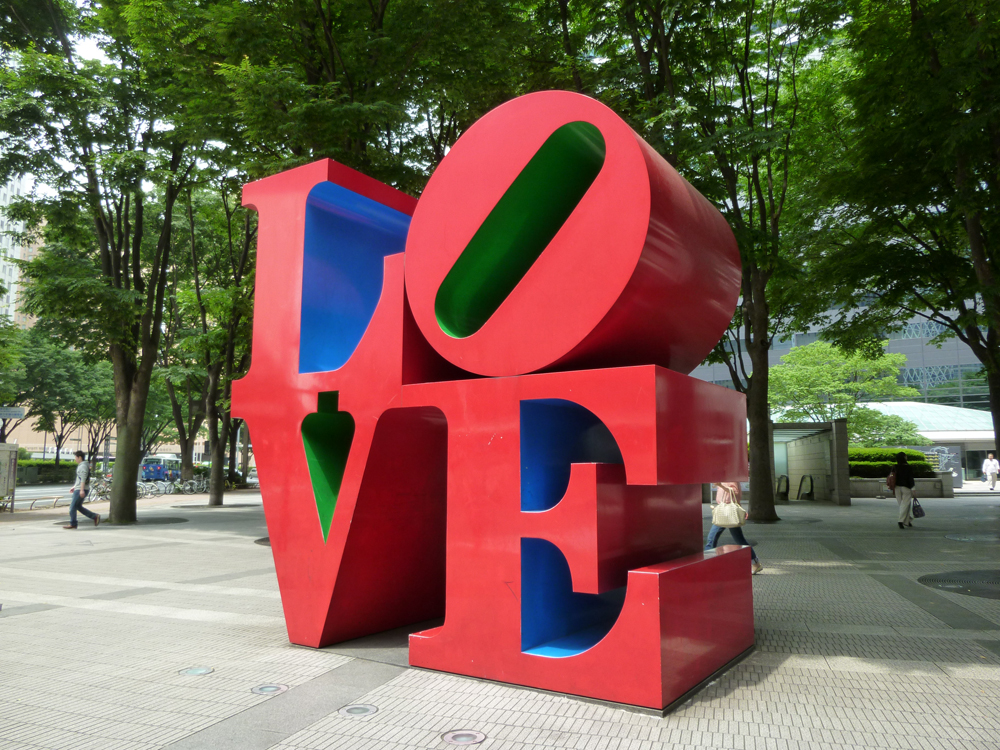 ロバート・インディアナ LOVE オブジェ 赤 Robert Indiana ロバート