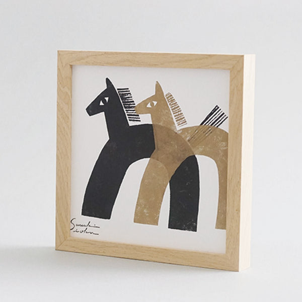 アートフレーム M ナチュラル イオクサツキ Horse | AXCIS ONLINE