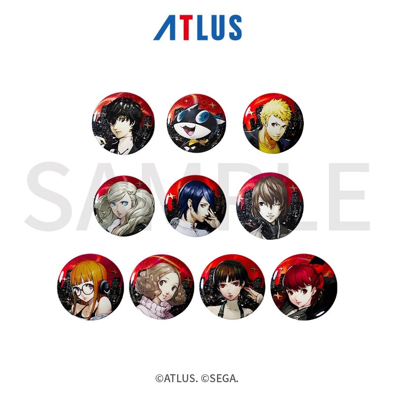 ペルソナ5 ザ・ロイヤル 楽天コレクション メタル風缶バッチ 主人公