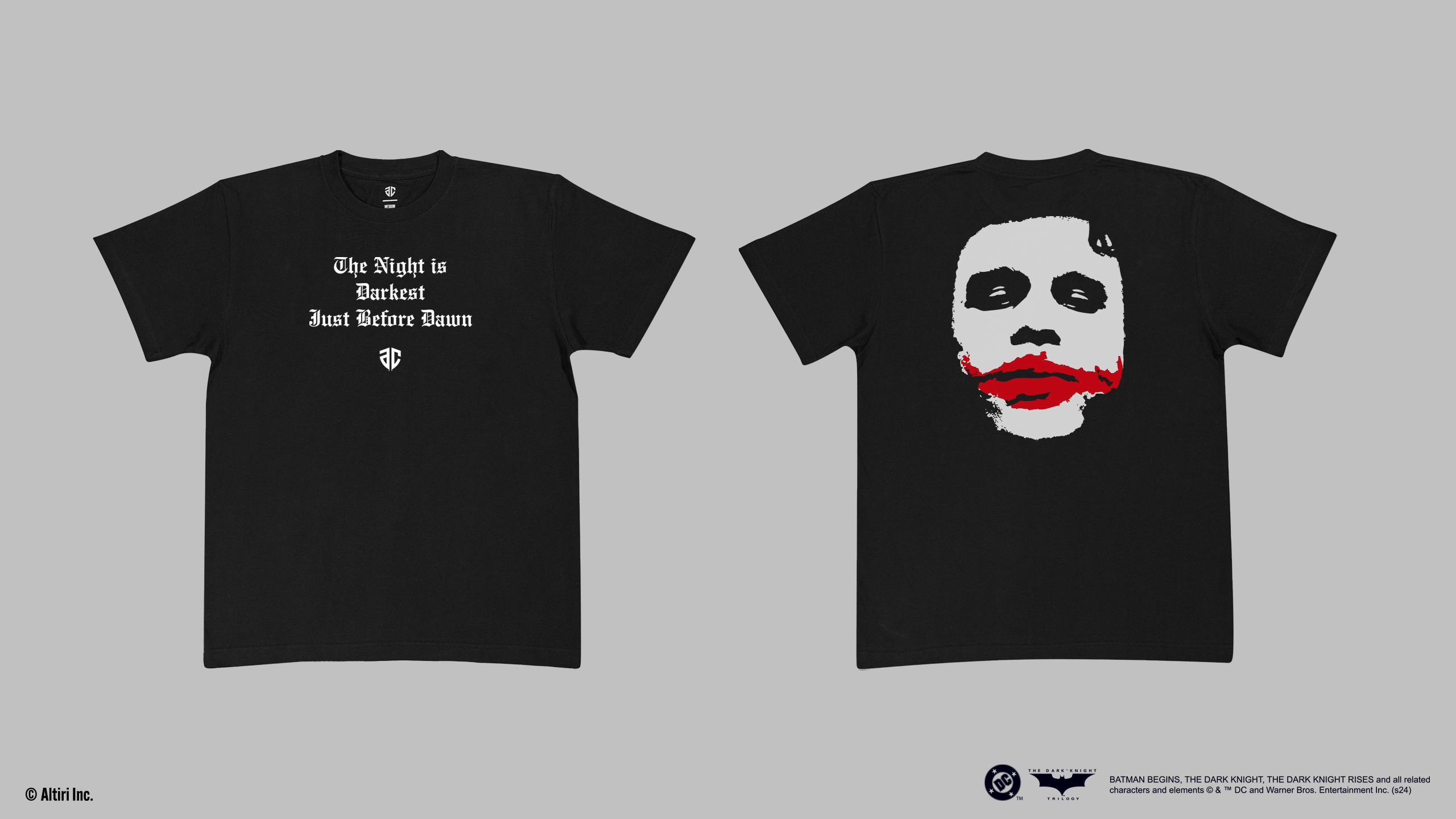 映画『ダークナイト』とアルティーリ千葉のコラボレーションアイテムを