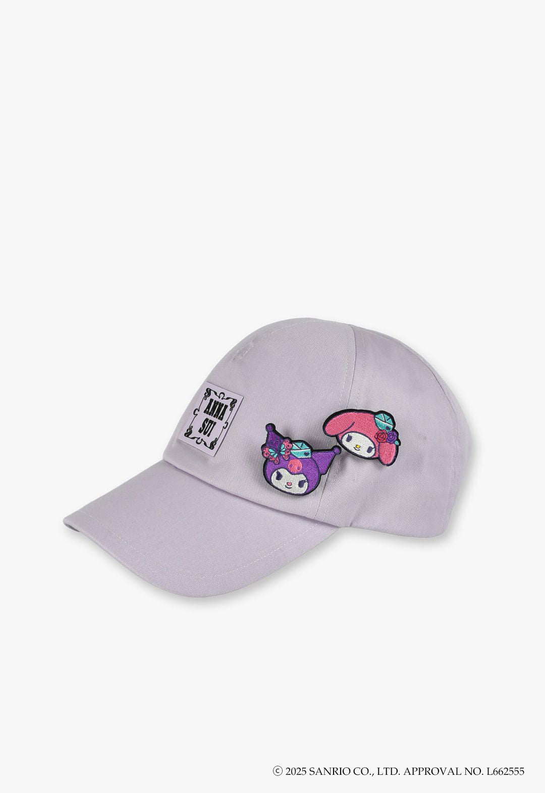 My Melody & Kuromi Embroidered Brooch Cap