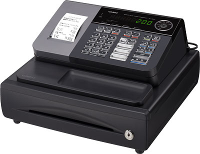 新品 カシオ計算機 電子レジスターNL-200-we撮影の為箱の上部だけ開口