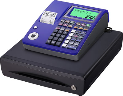 CASIO レジスター NL-300 電子店名スタンプ RAC-10付き 鍵あり NL-300