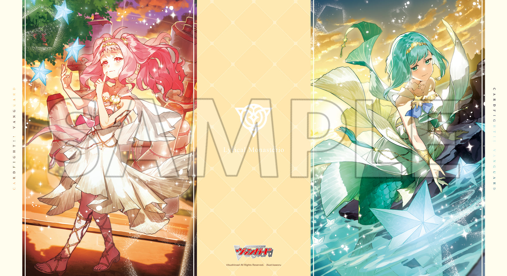 公式】ヴァンガード 海外 バトルシスター もなか プレイマット ラバー