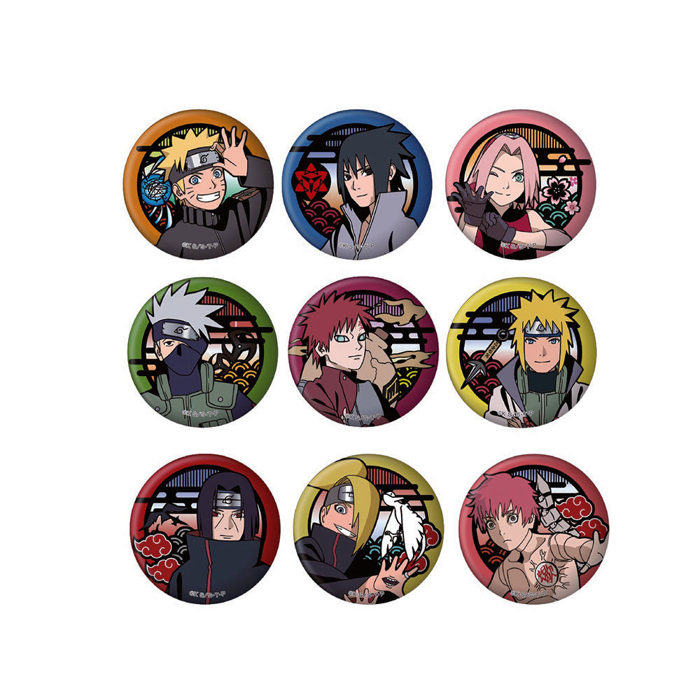 NARUTO-ナルト- 疾風伝 切り絵シリーズ 和紙缶バッジ Vol.4 単品