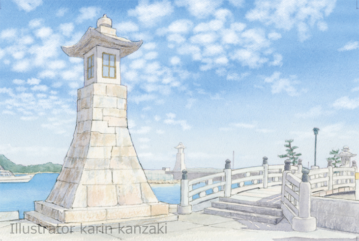 カレンダー用水彩風景画12ヶ月｜イラストレーター かんざき かりん