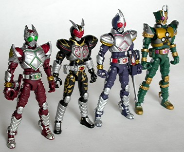 仮面ライダー森永プロモプラカードブレイド・ギャレン・カリス・レンゲル