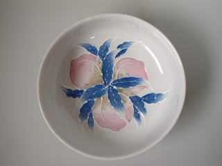 河本礫亭 青華白盛果実文 花瓶 S 河本礫亭 青華白盛果実文 花瓶 S