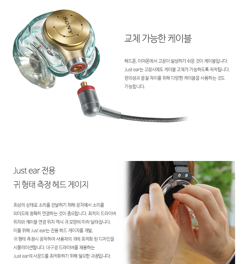 just ear sony CIEM XJE-MH2R リスニングモデル 美品 just ear sony