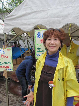 益子焼堀越美紀作自然釉秋桜文長皿共箱N8681D