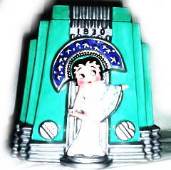 超希少 ベティ・ブープ Betty Boop バイク クッキージャー 外国製