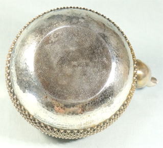 純銀 霰銀瓶 湯沸【茶道具からき】京都から全国に販売、通販,買取