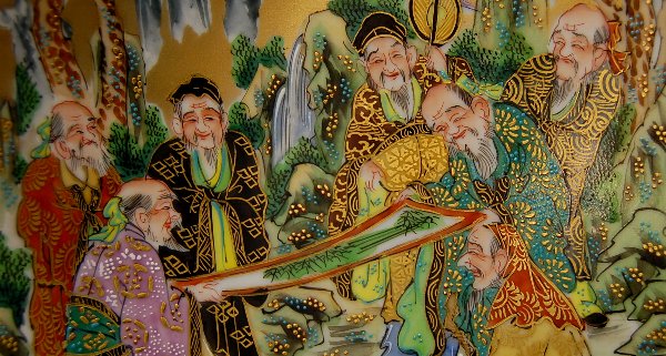 希少 大型 九谷焼 大雅 金彩花瓶 共箱 希少 大型 九谷焼 大雅 金彩花瓶