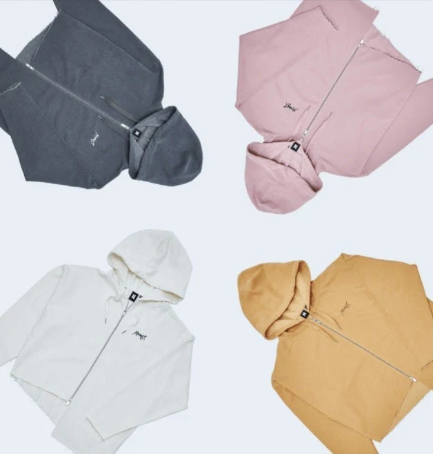 JUNG KOOK] ARMYST ZIP-UP HOODY [WHITE] Artist-Made Collection by