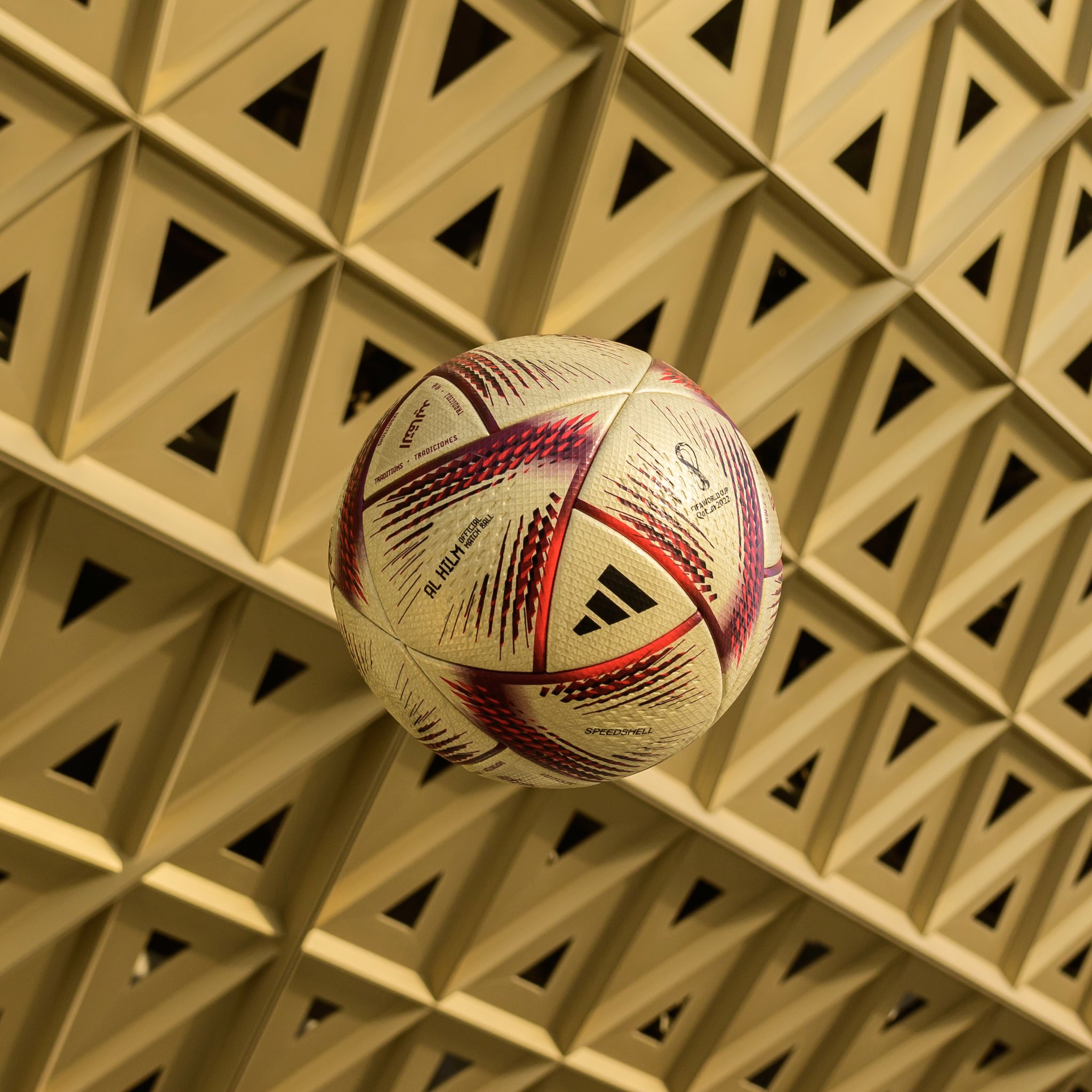 激レア 2022サッカーW杯 カタール大会決勝用公式球アル・ヒルム adidas