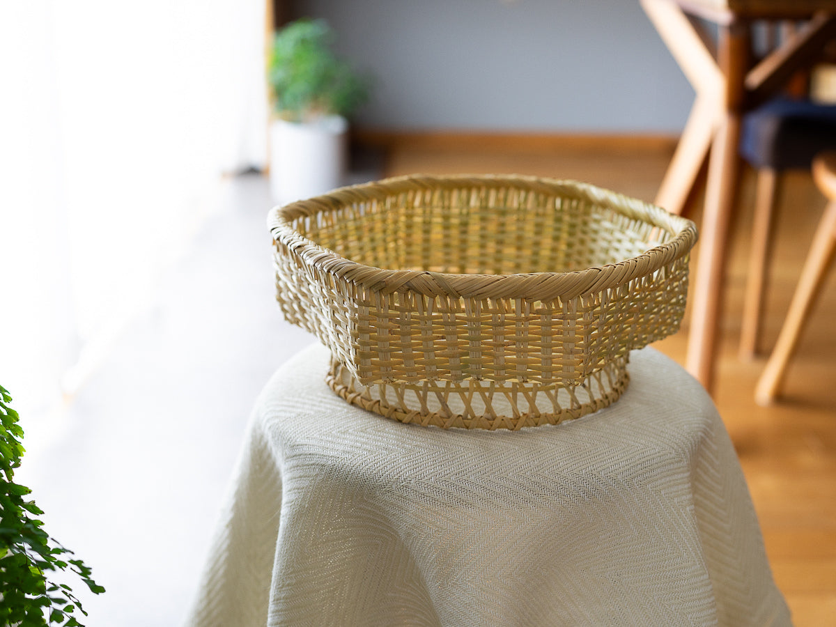 食卓まわりを整えるすず竹の盛りかご – 市川籠店 | 1basketry