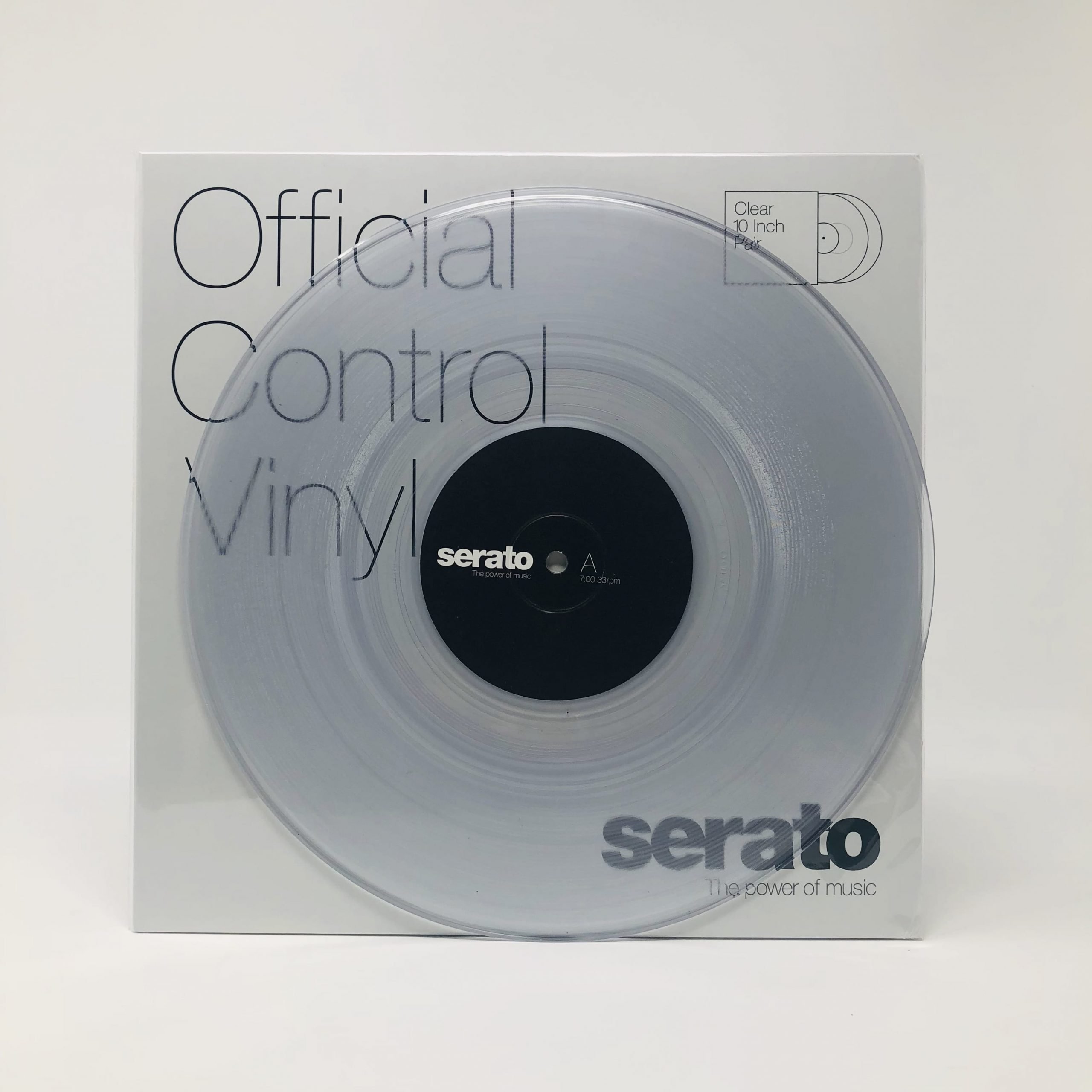 Serato Control Vinyl 10″ (Clear) pair in sleeve | 1 Stop DJ Shop LV