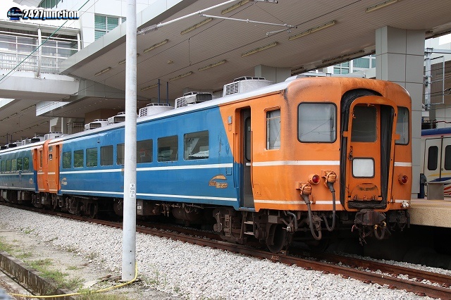 JR西日本 14系客車 架線注意プレート JR西日本 14系客車 架線注意