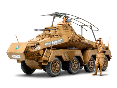 1/35 ドイツ8輪重装甲車 Sd.Kfz232 アフリカ軍団: スケールモデル