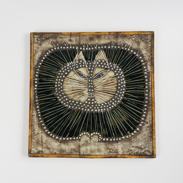 LISA LARSON リサ・ラーソン 陶板 猫 レア！Lisa Larson リサラーソン