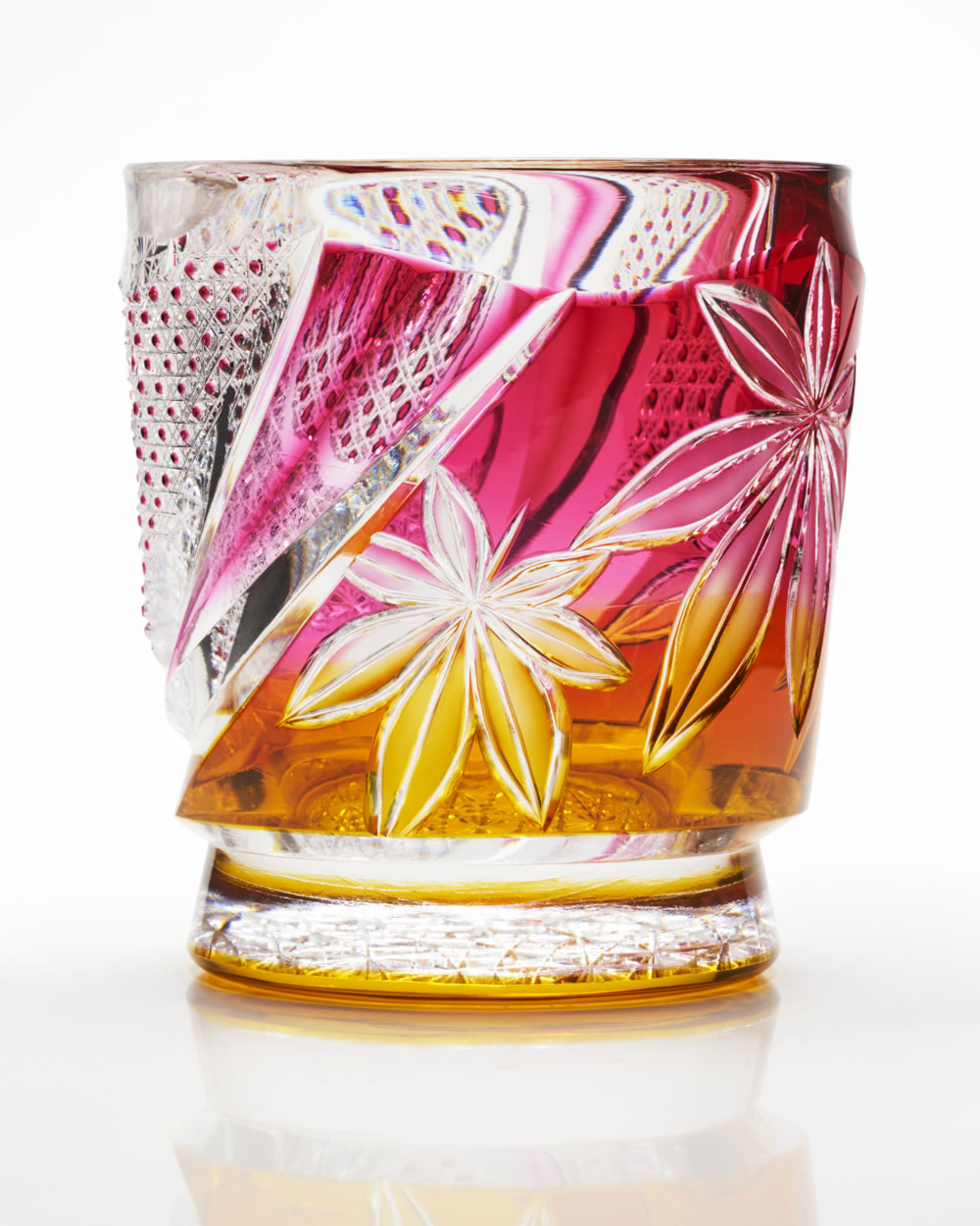 野口ガラス 四季玉 秋 L