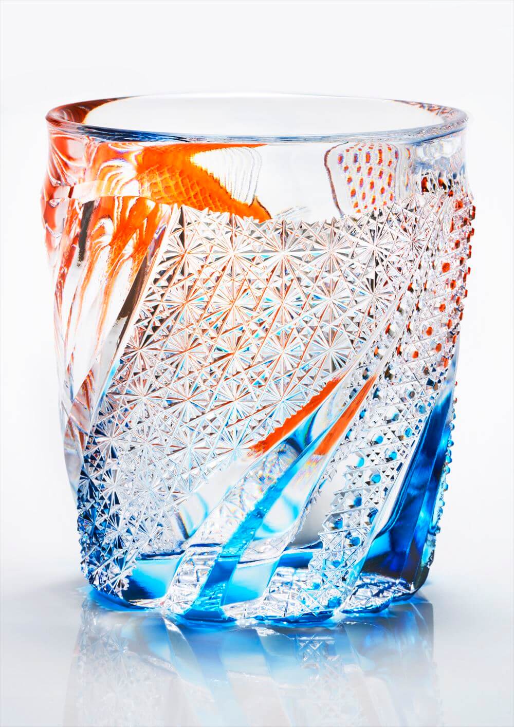 江戸切子 江戸硝子 オールド 四季 夏 但野硝子 切子グラス オールド