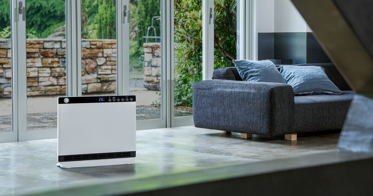 MAXIM WIDE HEAT（人感/室温センサー付 大風量 加湿パネルセラミック