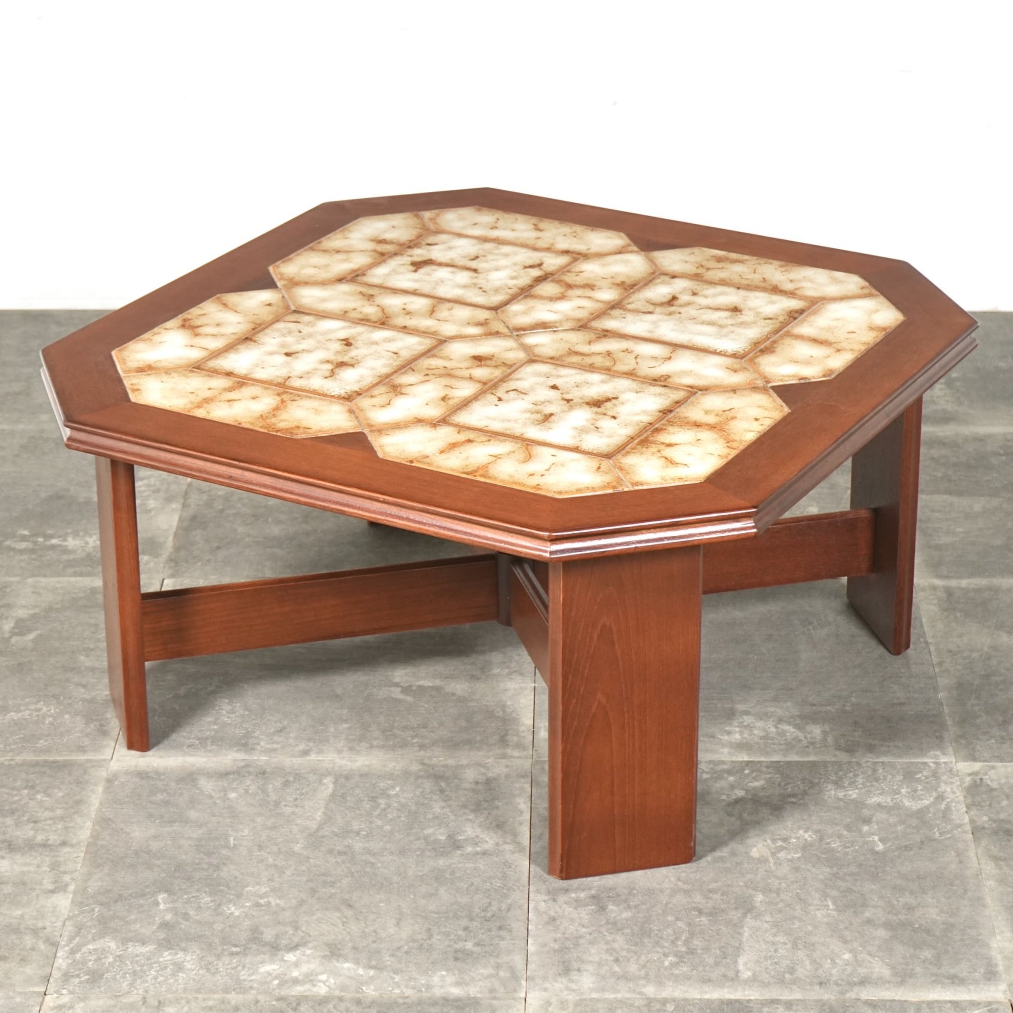 G-PLAN ガラストップローテーブル ※ 3/28まで限定価格 G-PLAN】タイル