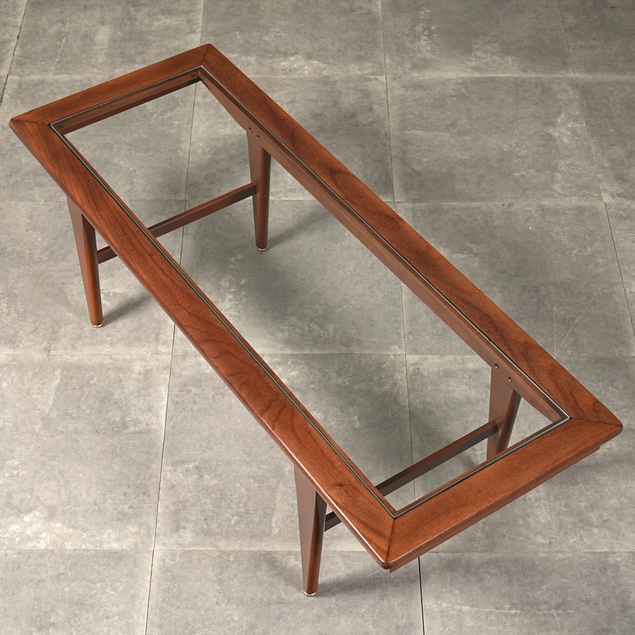 イギリスヴィンテージ ガラストップ ローテーブル – TIME HYPE