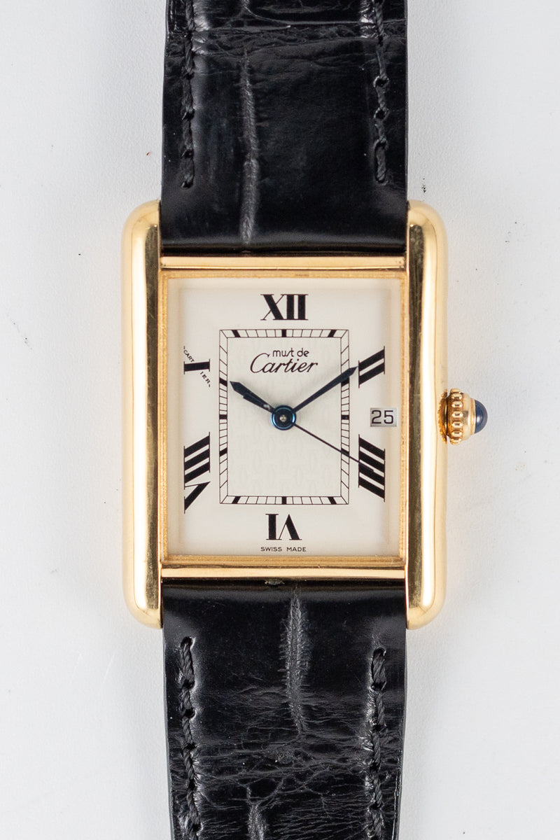 CARTIER GM MUST DE TANK REF.2413 with BOX – TIMEANAGRAM
