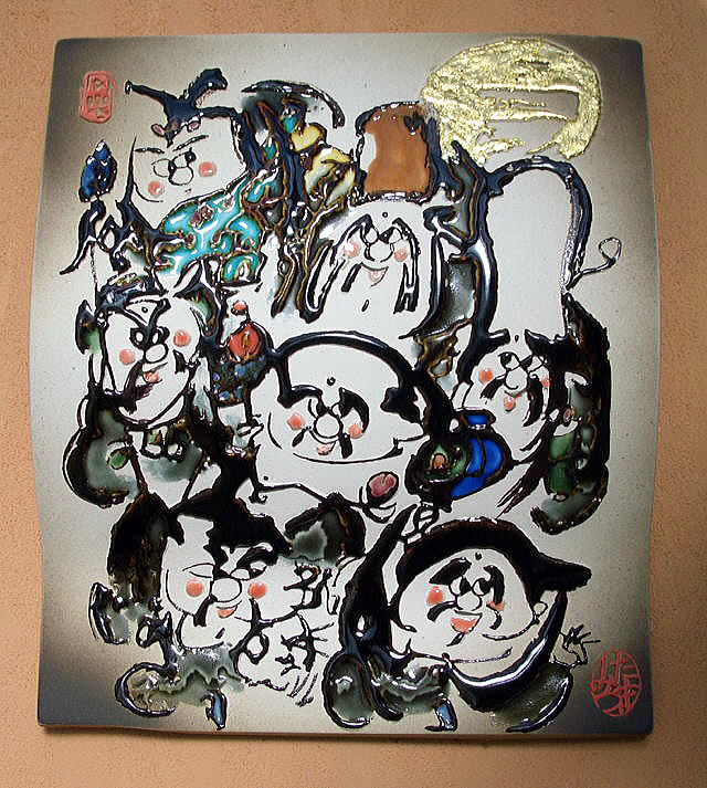 大津絵 七福神 巻物 大津絵 七福神 巻物