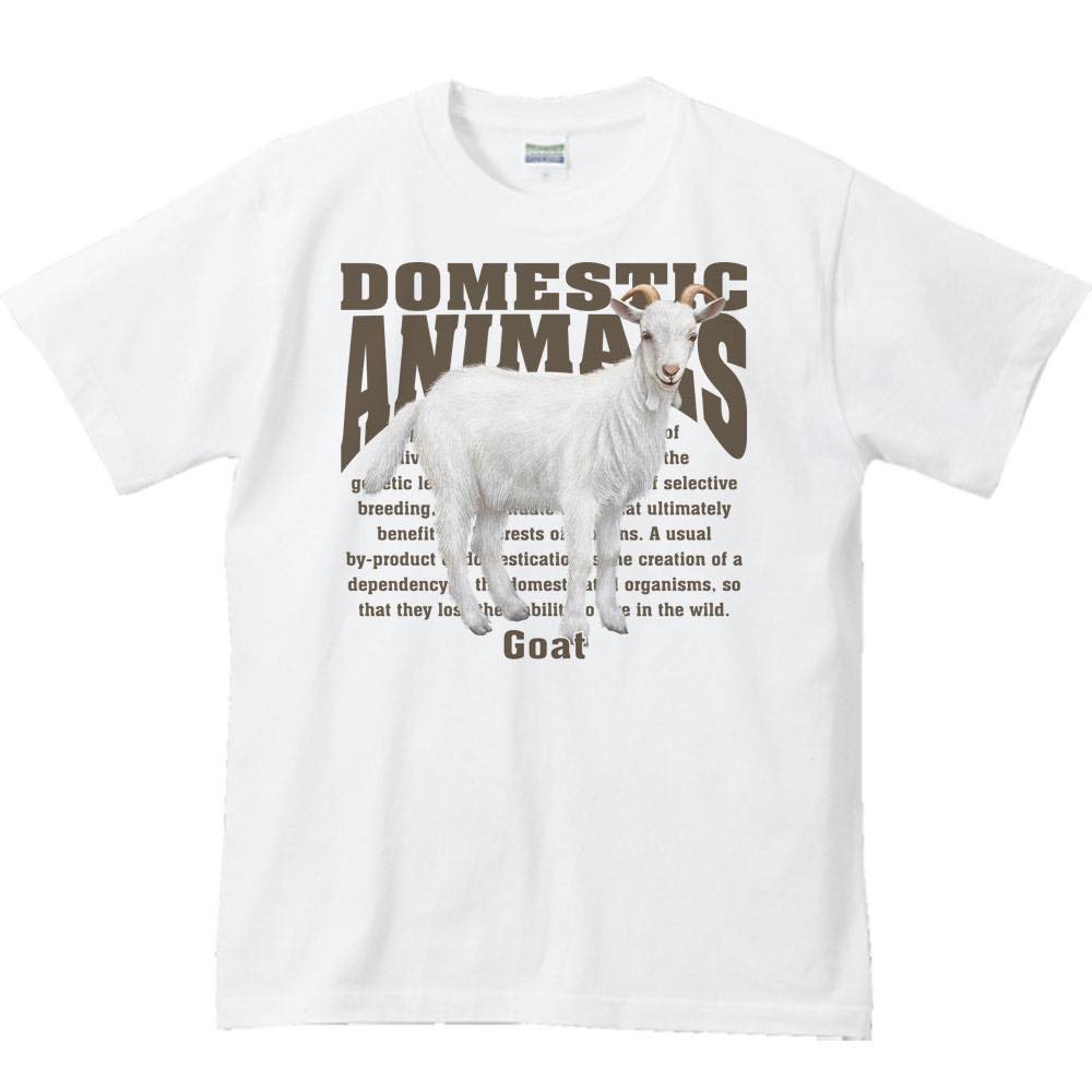楽天市場】山羊（ヤギ）飼育動物・家畜／半袖Tシャツ : MYDS 楽天市場店