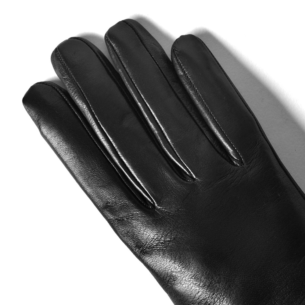 Sermoneta gloves黒レザー手袋 Sermoneta ブラックレザー手袋 【公式通販】