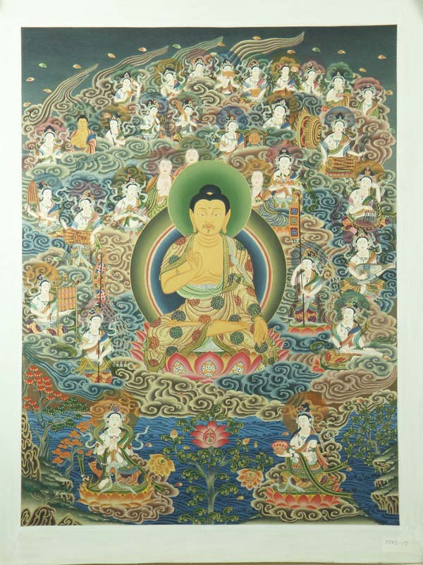 2025年値引きしました！ 阿弥陀来迎図手描き仏画肉筆