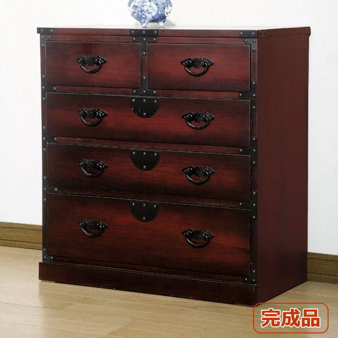 楽天市場】＼本日ポイント5倍／民芸調 引出箪笥（たんす）64734 和風