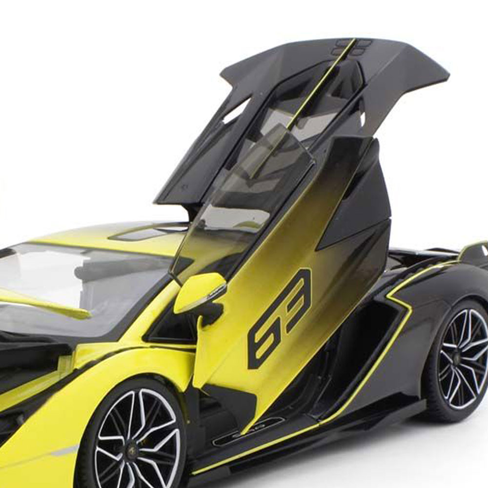 Lamborghini Sian イエローのオープンカー型ミニカー Lamborghini Sian