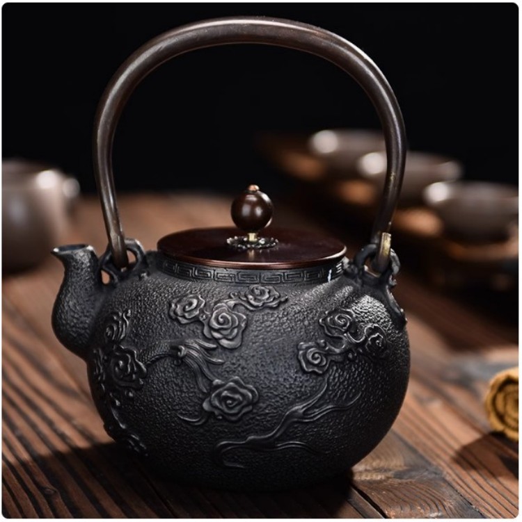 龍文 堂 鉄瓶の通販 【takekore】龍文堂造 古代文 鉄瓶 kt02