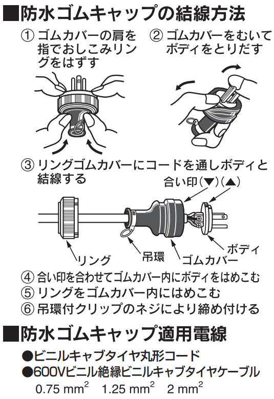 楽天市場】パナソニック 屋側用配線器具 接地15A防水ゴムキャップ