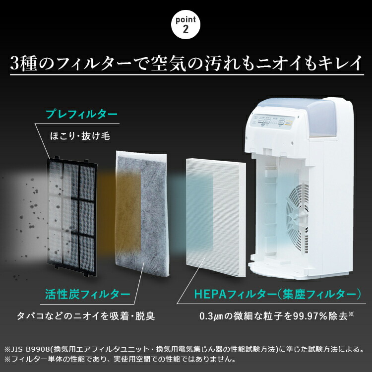 楽天市場】【1台2役】加湿空気清浄機 10畳 RHF-253-W ホワイト 加湿器