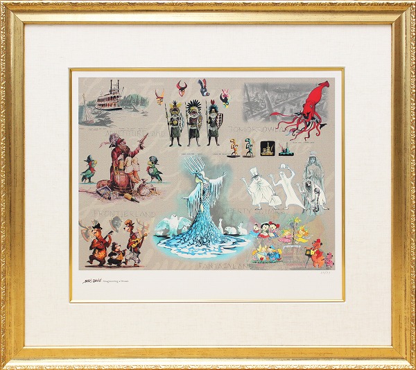 ディズニー スモールワールド額縁入りアート ディズニー スモール