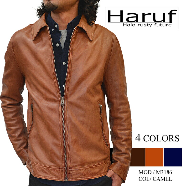 楽天市場】本革 ラムレザージャケット シングルライダース ジャケット