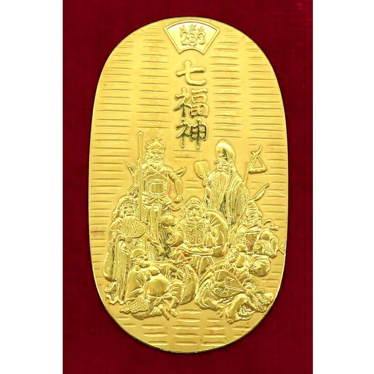 楽天市場】【本物保証】徳力工芸品 純金 K24 七福神小判 20g 幸運 開運