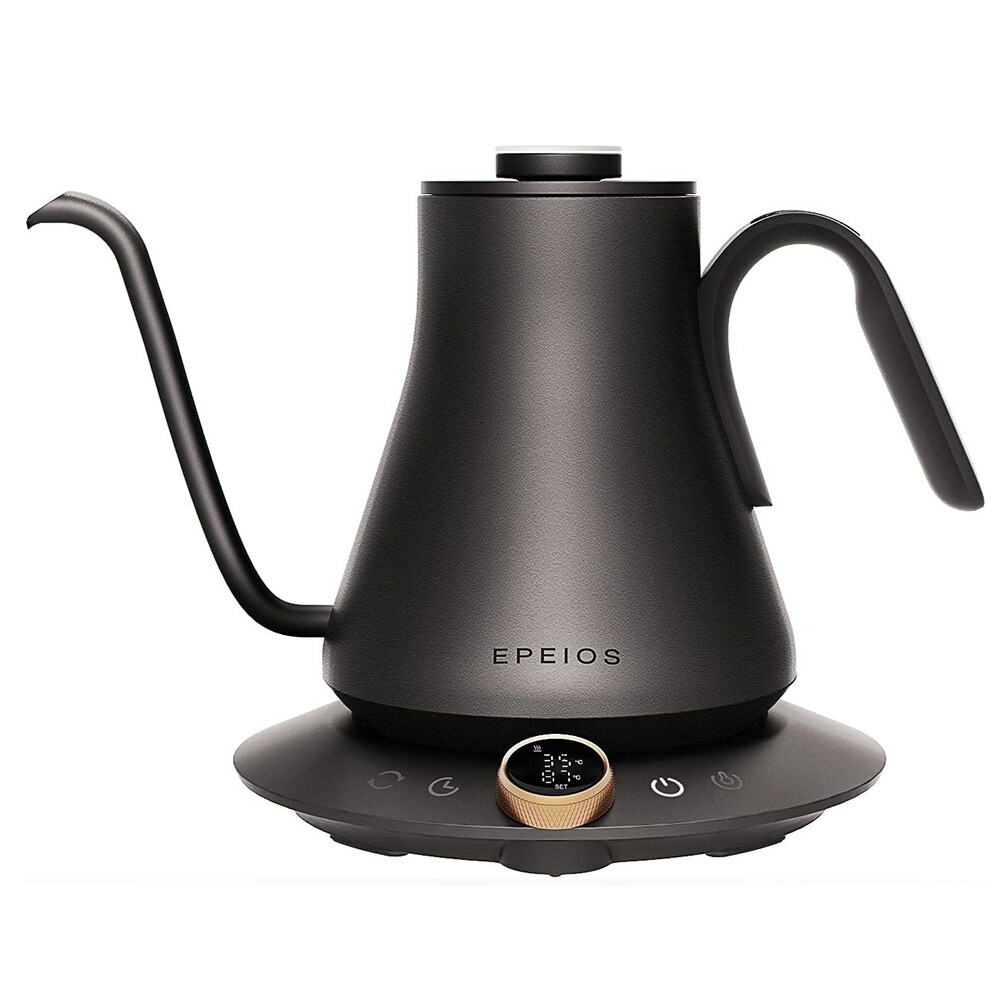 楽天市場】エペイオス 電気 ドリップケトル 温度調節 保温機能付き