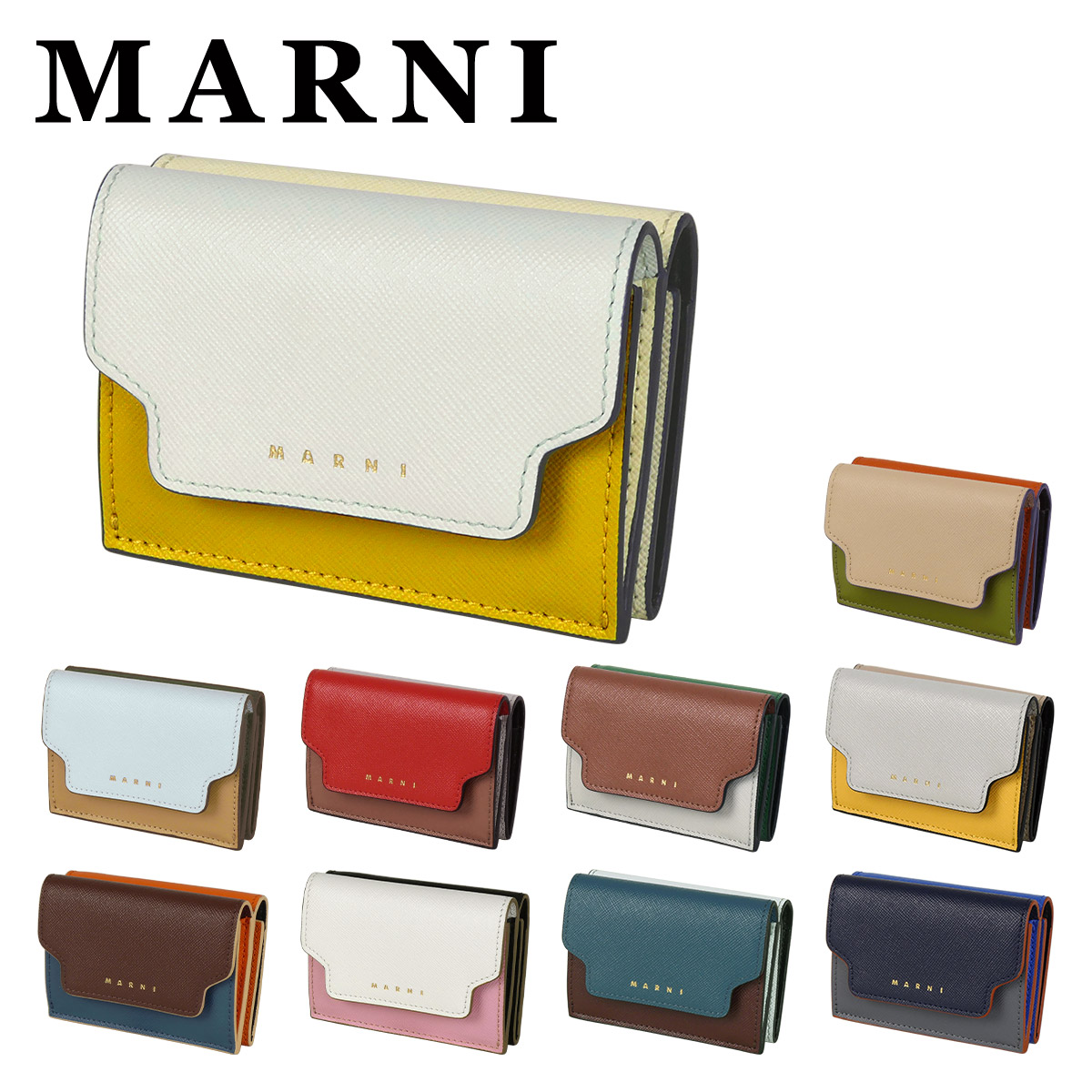 MARNI ドット柄 三つ折り財布 三つ折り MARNI(マルニ) 折りたたみ財布