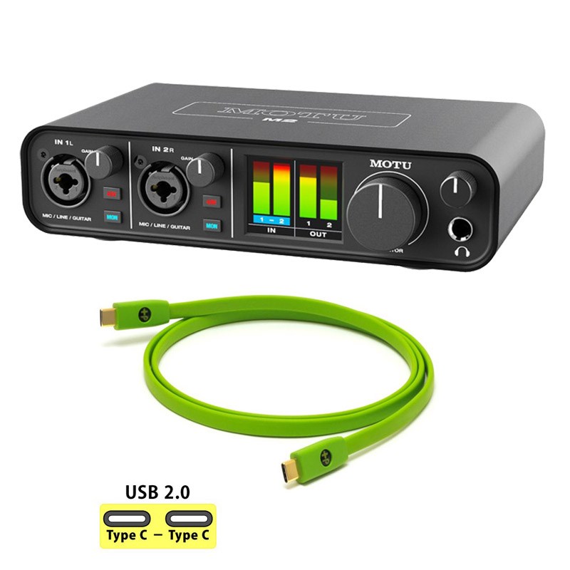 楽天市場】MOTU M2 + OYAIDE製高品質USBケーブルセット (Type C to C